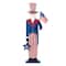 Glitzhome&#xAE; 40&#x22; Patriotic America Uncle Sam Porch D&#xE9;cor